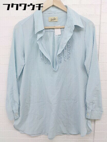 ◇ ◎ LottaLove ロッタラブ UNITED ARROWS Vネック 長袖 カットソー ライトブルー レディース 【中古】