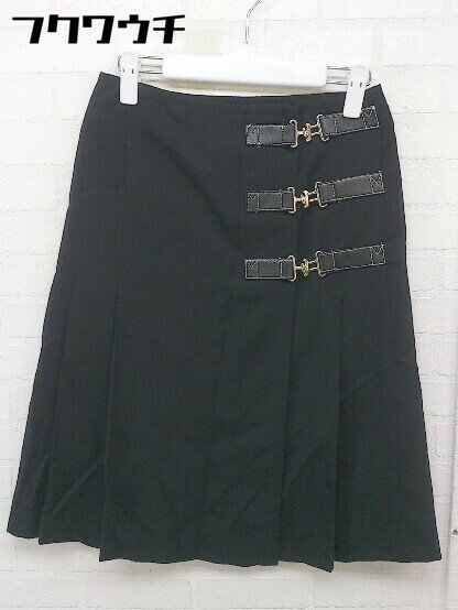 ◇ MICHAEL KORS マイケルコース 膝丈 ラップ 巻き スカート サイズ4 ブラック レディース 【中古】(4)