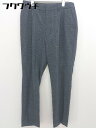 ◇ green label relaxing UNITED ARROWS チェック ストレッチ パンツ サイズ40 グレー ブラック レディース 【中古】