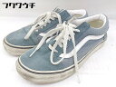 ◇ VANS ヴァンズ OLD SKOOL オールドスクール スニーカー シューズ 24 ブルー レディース 【中古】