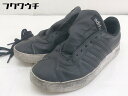 ◇ ◎ adidas アディダス B42315 VL COURT 2.0 スニーカー シューズ 24cm ブラック レディース 【中古】