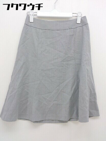 ◇ ◎ ●美品● CLEAR IMPRESSION クリアインプレッション タグ付き 膝丈 フレア スカート サイズ1 グレー レディース 【中古】