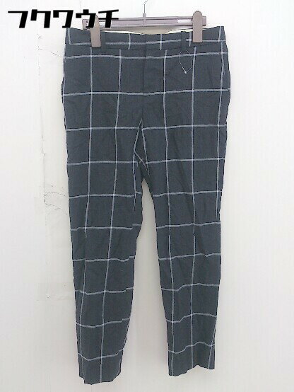 ◇ BALLSEY ボールジィ チェック テーパードパンツ サイズ.38 グレー系 ホワイト ブルー レディース 【中古】