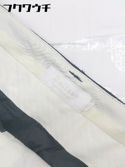 ◇ BALLSEY ボールジィ チェック テーパードパンツ サイズ.38 グレー系 ホワイト ブルー レディース 【中古】