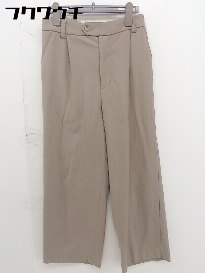 ◇ A day in the life UNITED ARROWS ウエストゴム ストレッチ タックパンツ サイズ38 モカ レディース 【中古】