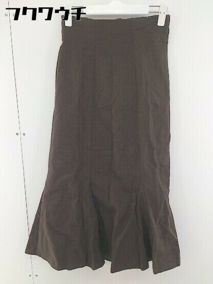 ◇ ◎ ●美品● w closet ダブルクローゼット タグ付き ロング フレア スカート サイズM ダークブラウン レディース 【中古】