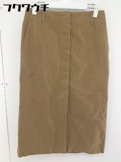 ◇ BEAUTY & YOUTH UNITED ARROWS 膝下丈 タイト スカート サイズM キャメル ブラウン系 レディース 【中古】