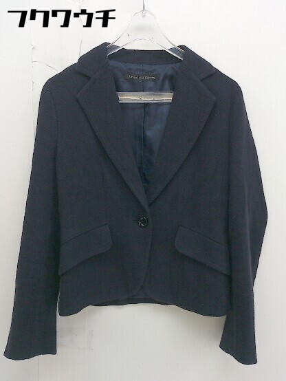 ◇ green label relaxing UNITED ARROWS 1B シングル 長袖 テーラードジャケット サイズ38 ネイビー系 レディース 【中古】