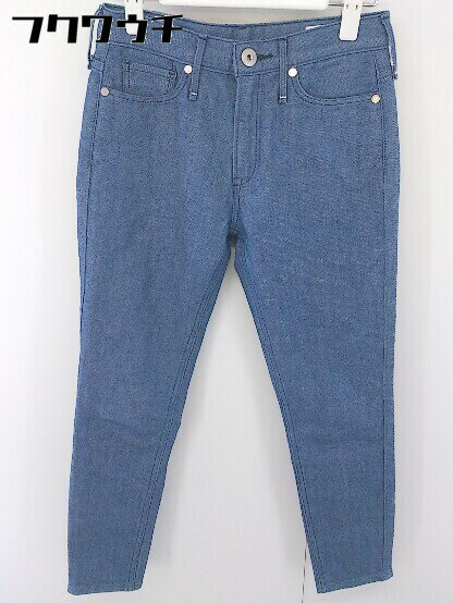 ◇ upperhights アッパーハイツ ストレッチ スキニー パンツ サイズ23 ネイビー レディース 【中古】