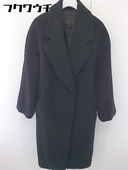 ■ ◎ garde Robe ギャルドローブ nano universe ナノユニバース 長袖 コート サイズ36 ブラック レディース 【中古】