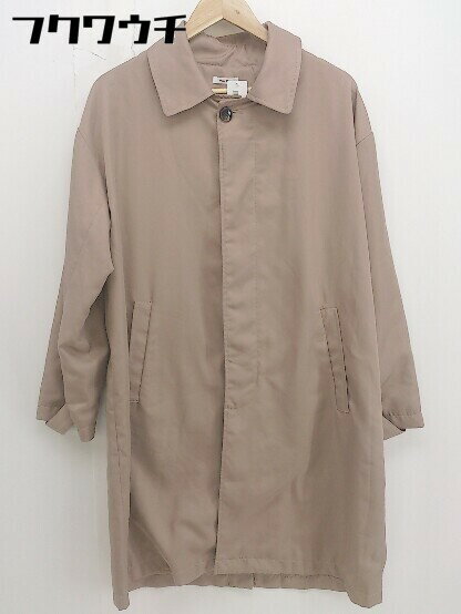 ◇ PairPair ペアペア スリット 長袖 ステンカラーコート サイズF ピンクベージュ レディース 【中古】