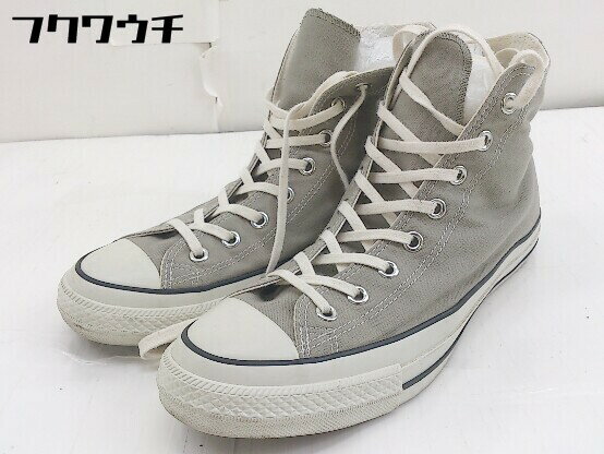 ◇ CONVERSE ALL STAR FOOD TEXTILE HI 1SC365 ハイカットスニーカー シューズ サイズ9 1/2 グレージュ メンズ 【中古】