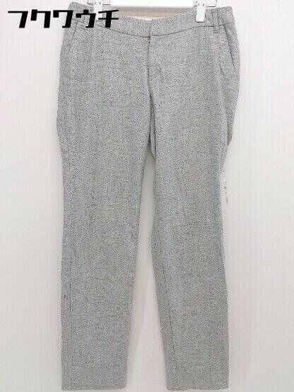 ◇ green label relaxing UNITED ARROWS ラメ ストレッチ パンツ サイズ42 アイボリー グレー マルチ レディース 【中古】
