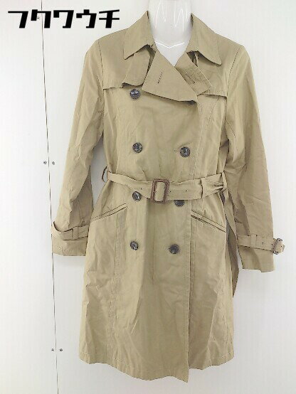 ◇ ◎ A day in the life UNITED ARROWS ベルト付き 長袖 トレンチコート サイズ 38 ベージュ レディース 【中古】