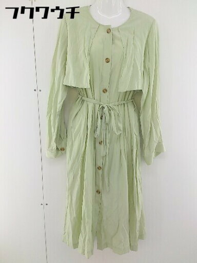 ◇ ◎ w closet ダブルクローゼット 長袖 膝下丈 ワンピース サイズF ピスタチオグリーン レディース 【中古】 ◇ ◎ w closet ダブルクローゼット 長袖 膝下丈 ワンピース サイズF ピスタチオグリーン レディース 【中古】
