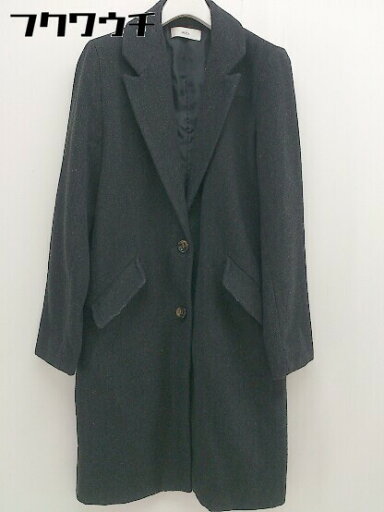 ■ select MOCA セレクトモカ 長袖 チェスターコート サイズM ダークグレー レディース 【中古】 ■ select MOCA セレクトモカ 長袖 チェスターコート サイズM ダークグレー レディース 【中古】