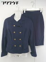 ◇ 49AV. Junko shimada ジュンコシマダ 膝丈 スカート ジャケット セットアップ 上下 サイズ9 ブルー系 レディース 【中古】