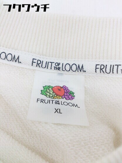 ◇ Fruit of the Loom Japan フルーツオブザルーム 長袖 トレーナー サイズXL ホワイト系 レディース 【中古】