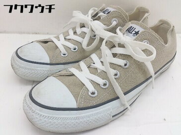 ◇ CONVERSE コンバース CANVAS ALL STAR COLORS OX 1CL129 スニーカー シューズ サイズ25cm ベージュ系 メンズ 【中古】