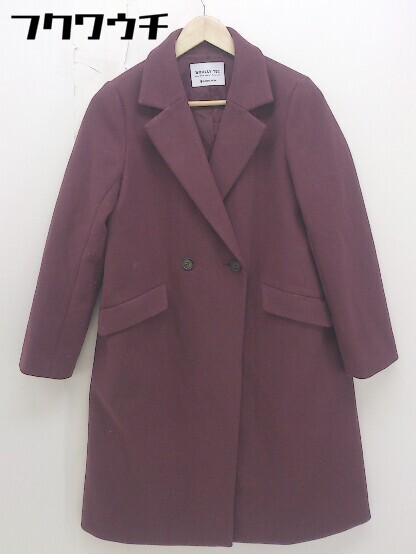 ■ GLOBAL WORK グローバルワーク 長袖 コート サイズM ボルドー系 レディース 【中古】(4)