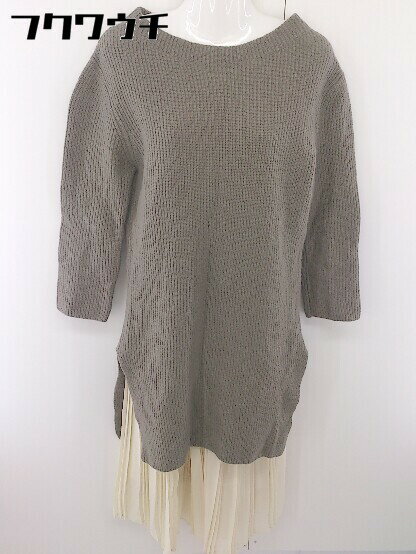 ◇ Spick & Span ロング スカート ニットワンピース セットアップ カーキ アイボリー系 レディース 【中古】