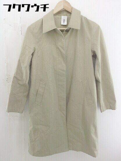 ◇ UNIQLO ユニクロ 長袖 ステンカラー コート サイズS ベージュ レディース 【中古】