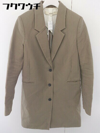 ◇ RHIE リエ USA製 長袖 チェスターコート サイズ 4 ベージュ レディース 【中古】