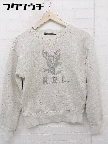 ◇ RRL RALPH LAUREN ダブルアールエル 裏起毛 長袖 トレーナー カットソー サイズXS グレー メンズ 【中古】