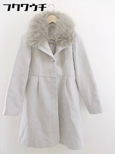 ■ ◎ MAJESTIC LEGON マジェスティックレゴン タグ付き フェイクファー 長袖 コート サイズM ライトグレー レディース 【中古】 ■ ◎ MAJESTIC LEGON マジェスティックレゴン タグ付き フェイクファー 長袖 コート サイズM ライトグレー レディース 【中古】