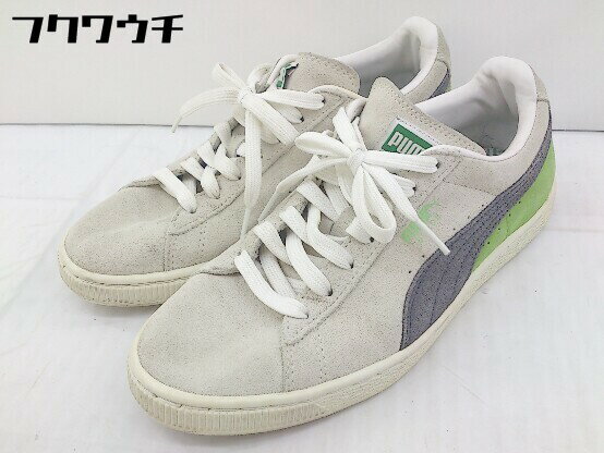 ◇ PUMA プーマ 359097 03 SUEDE CLASSIC + BLOCKED スニーカー シューズ 24cm グレージュ レディース 【中古】