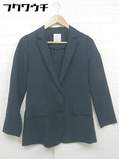 ◇ aquagirl アクアガール 2B 長袖 テーラードジャケット サイズS ダークグレー系 レディース 【中古】