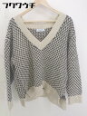 ◇ Simplicite シンプリシテェ 長袖 ニット セーター ベージュ系 ブラック レディース 【中古】