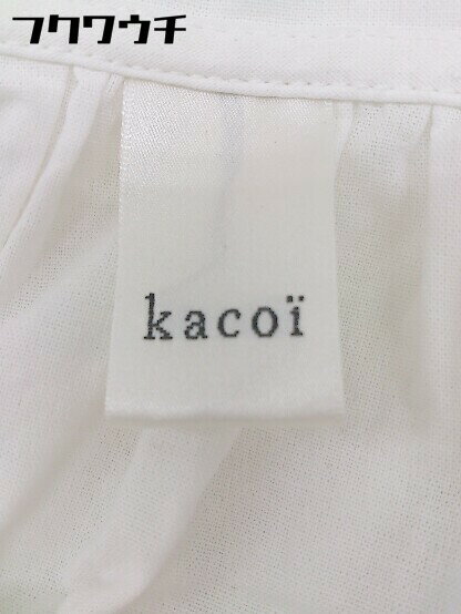 ◇ kacoi カコイ レース セーラーカラー 長袖 シャツ ブラウス サイズM-L ホワイト レディース 【中古】
