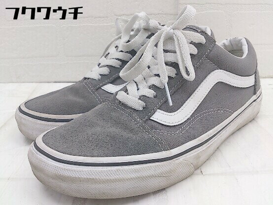 ◇ VANS ヴァンズ OLD SKOOL オールドスクール スニーカー シューズ 24 グレー レディース 【中古】