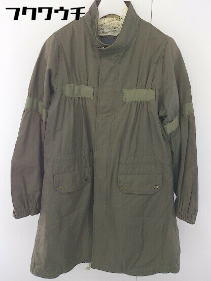 ■ ◎ LottaLove ロッタラブ UNITED ARROWS ライナー付 長袖 ジップアップ コート カーキ レディース 【中古】