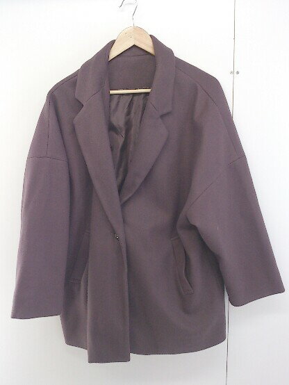 ◇ GRL グレイル 長袖 チェスターコート サイズ F パープル レディース 【中古】