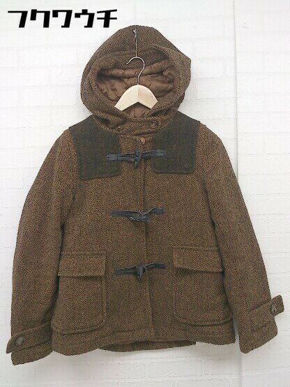 ◇ SEVENDAYS=SUNDAY × HARRIS TWEED 長袖 ダッフル コート サイズM キャメル レディース 【中古】