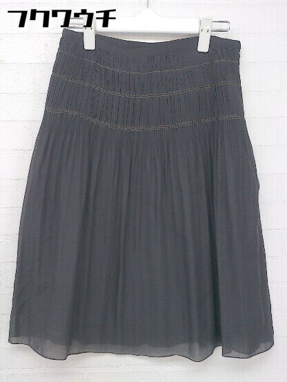 ◇ 自由区 ジユウク 膝丈 フレア スカート サイズ36 ミディアムグレー レディース 【中古】