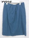 ◇ UNITED ARROWS ユナイテッドアローズ 膝丈 タイト スカート サイズ36 ブルー レディース 【中古】