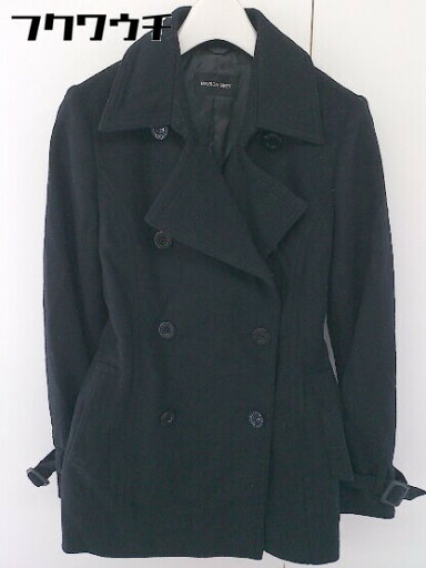 ■ ◎ MAYSON GREY メイソングレイ ベルト付 長袖 P コート サイズ1 ブラック レディース 【中古】 ■ ◎ MAYSON GREY メイソングレイ ベルト付 長袖 P コート サイズ1 ブラック レディース 【中古】