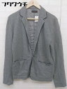 ◇ MORGAN HOMME モルガンオム 1B シングル 長袖 テーラードジャケット サイズLL グレー系 メンズ 【中古】