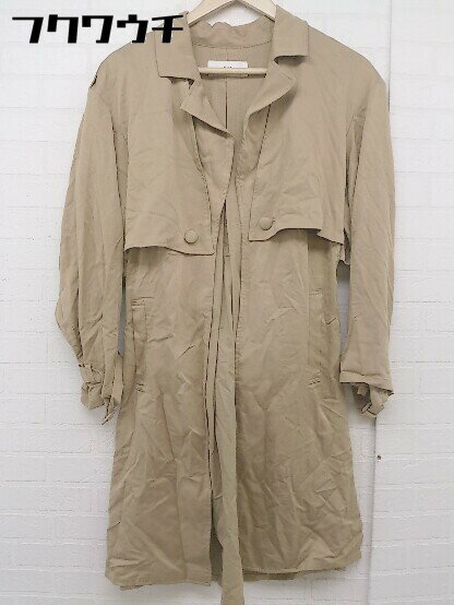 ◇ ◎ SLY スライ ウエストリボン付き 長袖 コート サイズ1 ベージュ系 レディース 【中古】