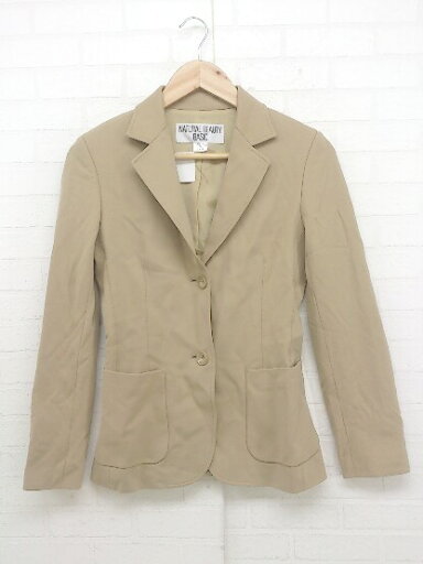 ◇ NATURAL BEAUTY BASIC 2B シングル 長袖 テーラード ジャケット サイズS ベージュ系 レディース 【中古】 ◇ NATURAL BEAUTY BASIC 2B シングル 長袖 テーラード ジャケット サイズS ベージュ系 レディース 【中古】