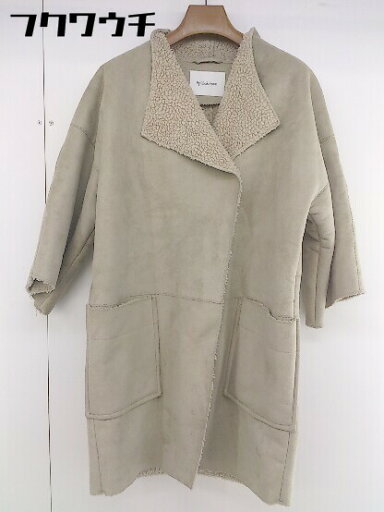 ■ Spick & Span スピック&スパン 裏ボア 長袖 コート ベージュ レディース 【中古】 ■ Spick & Span スピック&スパン 裏ボア 長袖 コート ベージュ レディース 【中古】