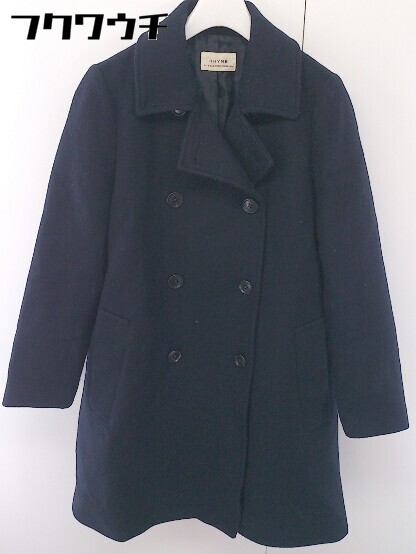 ■ RHYME ライム 長袖 コート サイズM ネイビー系 レディース 【中古】
