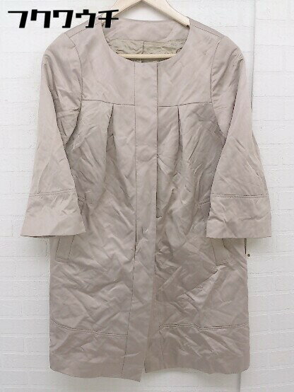 ◇ NOLLEY'S sophi ノーリーズソフィ 七分袖 コート サイズ38 ベージュ系 レディース 【中古】