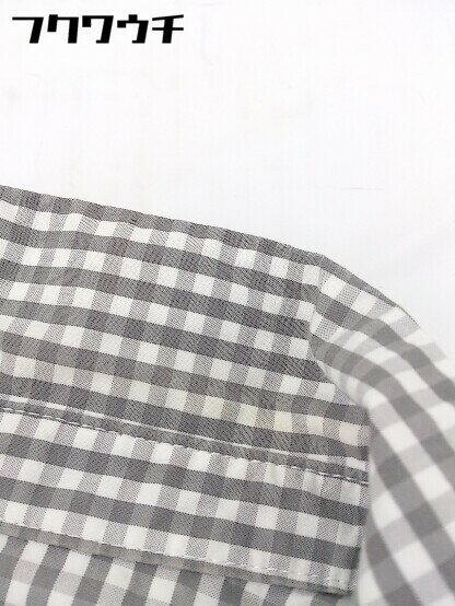 ◇ snidel スナイデル チェック ノースリーブ 膝丈 ワンピース サイズ0 グレー ホワイト レディース 【中古】