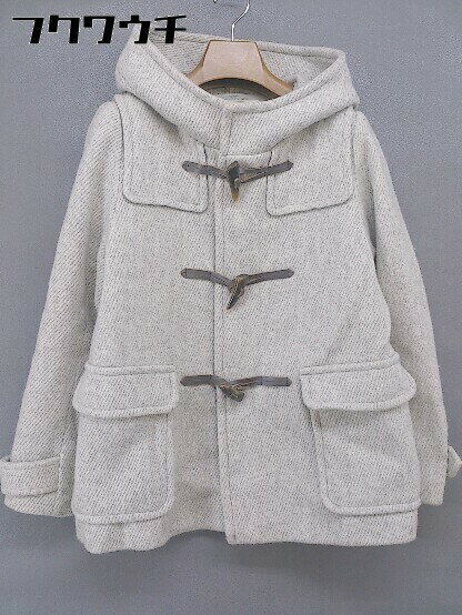 ■ N. Natural Beauty Basic 長袖 ダッフル コート サイズS グレー アイボリー レディース 【中古】
