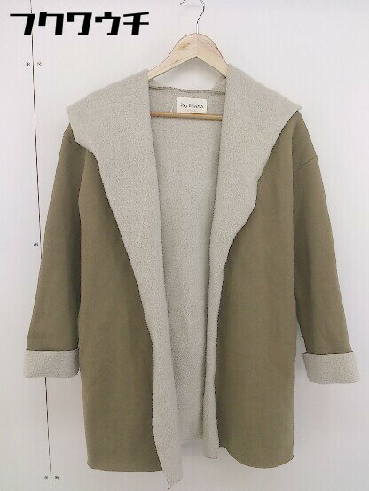 ■ Ray BEAMS レイビームス 裏起毛 長袖 コート ベージュ レディース 【中古】