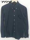 ◇ ◎ green label relaxing UNITED ARROWS シャードストライプ ボタンダウン BD 長袖 シャツ サイズS ネイビー メンズ 【中古】